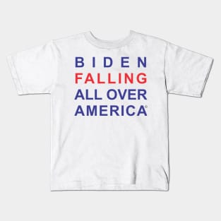 Biden Falling All Over America Kids T-Shirt